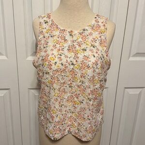 Cute floral eyelet top